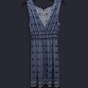 Max Edition Navy Patterned Dress